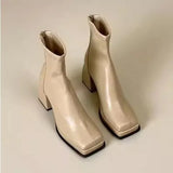 Zingj High-Heeled Boots Female Autumn 2024 Thick Platform Thin Boots Increased Elastic Boots Waterproof Platform Martin Boots Thick Heel Ankle