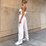 Big Hole White JeansOutfit
