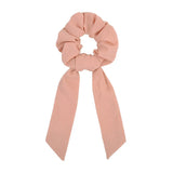 scrunchie hair ties Scarf Elastic Hair Rope for Women Hair Bow Ties Scrunchies Hair Bands Flower Print Ribbon