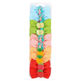 Unicorn Fruit Hair Bows With Clip For Cute Girls Hair Clips Handmade Hairpins Barrettes Headwear Kids Hair