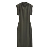 New Series Of Padded Shoulder Dresses In Early Spring