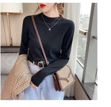 Zingj Collar Bottomed Sweater Women's Long-Sleeved Autumn And Winter Sweaters Wear Loose Knitted Blouses In Thin