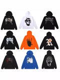 Brand Sweater Keel Smoke Couple Skull Men And Women Loose High Street Pure Cotton