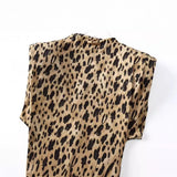 Spring Animal Print Fashionable Short Dress