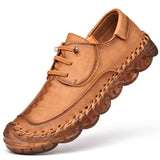 Zingj Men's Baotou Leather Shoes In Spring Korean Sports Trend Daily Casual Shoes Collision-Proof Men's