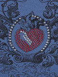 Heart Rhinestone Rib Crop Tank Top- Outfit