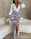 Zingj New High Slit Long Dress LZC11686