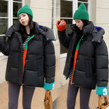 Cotton-Padded Jacket Women's Clothing 2024 New Fashion Design Sense Small Hood Short Loose And Thick Bread Jacket Cotton-Padded Jacket Coat-Outfit