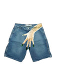 Zingj New Hip-Hop Funny One-Hand Pattern Printed Denim Shorts Men's High Street Fashion And Leisure 211-1-Outfit