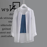Shudderless Sun-Drinking Shirt Woman Summer Breathable Shirt Cover With A Thin Shirt Coat Outside The