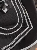 Trendy Rock Style Jeans Men's White Thick Line Belief Large Size Loose Straight