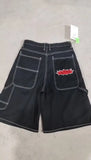 Vintage Hip Hop Y2k Skateboard Denim Shorts Baggy Harajuku Alphabet Street Shorts