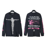 Star Long-Sleeved T-Shirt Men's Ins Street Fashion T-Shirt Autumn And Winter Loose Casual Pure Cotton Bottom