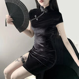 New Slim, High-Waisted Cheongsam Dress, Improved Winter Skirt, Vintage Dress, Ladies'