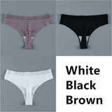 For Women Seamless Panty Set Solid Invisible Underwear Sexy Low Waist Briefs Women's Underpants Lingerie Dropship 3