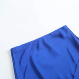 And Winter New Slim Version Satin Long Solid Color Half