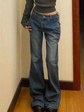 Ripped Flared Low Waist
