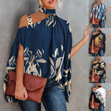 Zingj Wise Hot Summer Hanging Bat Sleeve Print Shirt