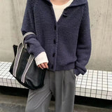 Zingj 2023 New Solid Color Short Style Show Thin Knit Cardigan Jacket