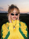 Yellow Zipper Brazil Tracksuit Jacket- Outfit
