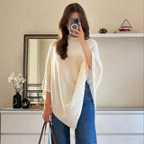 T-Shirt Fashion Women's New Summer Loose Round Collar Bow Top