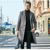 Men's English Men's Long Coat Long Sleeves And Coat Autumn And Winter