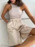 Zingj Pants 2024 Summer Shorts Temperament Casual Versatile Loose Show Thin Five Minutes Suit