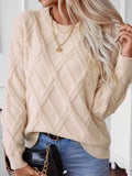 And Winter New Sweater Women's Knitted Jersey Jersey Loose Round Collar Coat