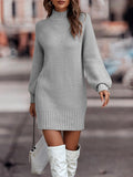 Solid Color Long Sleeve Fashion High