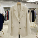 Zingj Jacket Female Spring And Autumn 2024 New Korean Version Temperament Small Academic Wind Loose Casual Yellow Small