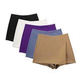 And Winter New Multicolor Asymmetrical Fashion Style Women's Trendy Skirt