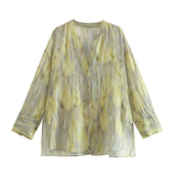 Summer Printed Cotton And Linen Shirt 4786302 Baggy Trousers