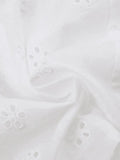Tie Up Broderie Lace Bandeau Top-Outfit