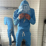 And Winter Fashion Brand Printed Loose Sweaters Y2K Hip Hop Street Pullovers For Men And Women Casual