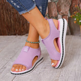 Zingj Fashionable Large-Size Flat-Soled Women's Sandals In