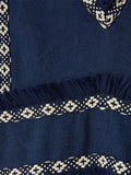 Ethnic Style Printed Long Dress Women Fashion Flying Sleeve V-neck Rruffles Vestidos Female Summer Chic Holiday