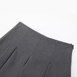 New Autumn 2023 Women's Dress High Waist Wide Pleated Skirt Shows Thin Miniskirt
