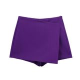 And Winter New Multicolor Asymmetrical Fashion Style Women's Trendy Skirt