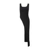 Zingj Trend Sexy U-Neck Design Sense Top 2024 Summer Personality Wear With Sleeveless Sling T- Outfit