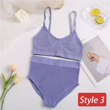 Underwear Set Women Seamless Bra Set Wireless Bra Sexy High Waisted Female Underpants Comfortable Basic Bralette