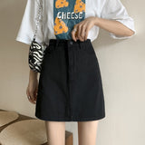 Fashion Jeans Woman Harajuku Skirts Bodycon High Waist Skirt Denim Black Mini Skirt Y2K Jeans Skirt Women Clothes