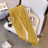 Zingj Suit Female 2024 Spring And Autumn New Khaki Loose Show Thin Suit Jacket Casual Wide-Leg Pants Two-Piece