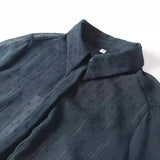 2024 New Ladies' Long-Sleeved Loose Casual Polka-Dot