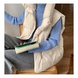 Zingj Female 2023 Autumn / Winter New Korean Version Loose Versatile Down Cotton Horse Clip Vest Vest To Wear A Short