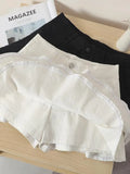 women's skirts gothic low waist white patchwork A-line skirt aesthetic outfit punk retro harajuku street style mini