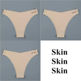Hot Ice Silk Women Panties Invisible Ultra Thin Seamless Underwear Briefs Underpants Sexy Lingerie Solid Panties