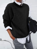 Collar Long Sleeve Fake Two Pieces