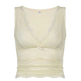 Sexy Slim 2024 Solid Color Broadband Lace Bow Double Short