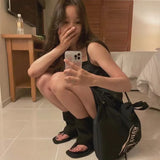 Zingj Type Boots Inside The Heighten Anti-Velvet Pile Boots Spring And Summer New Two Wear Trouser Boots