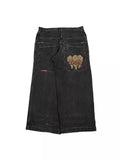 Zingj Hiphop New Spring Hip-Hop Style Straight Jeans With Loose Broad Legs 211-1-Outfit